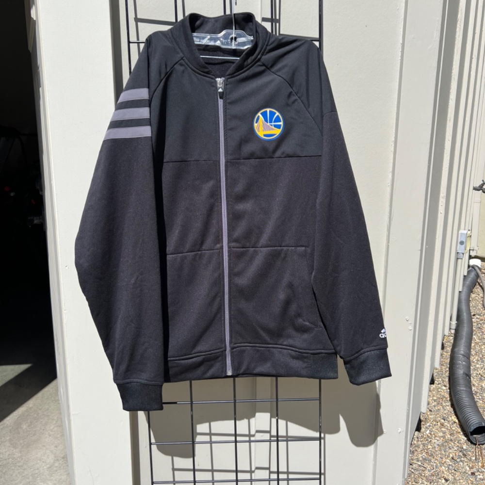 Golden State Warriors Adidas Zip -up Jacket- (Men's L) - Picture 3 of 15